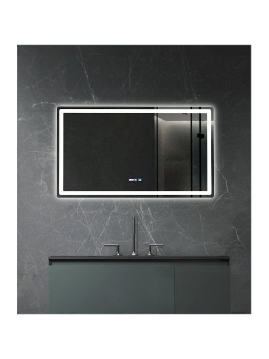 Sparke Astral Правоъгълена Банско Огледало LED Touch 80x50см