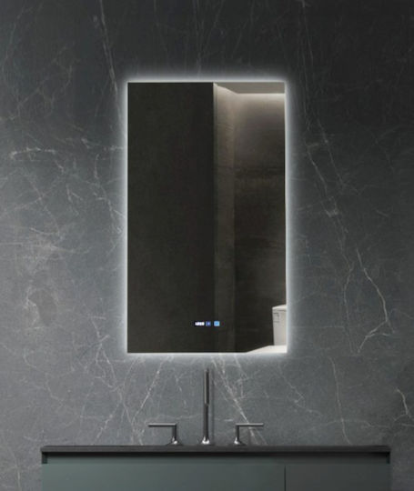 Sparke Ορθογώνιος Καθρέπτης Μπάνιου Led 50x80cm