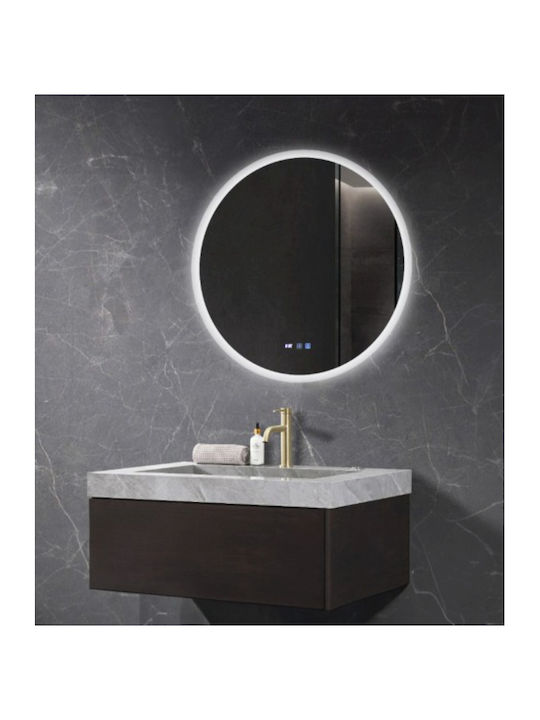 Sparke Urano Στρογγυλός Καθρέπτης Μπάνιου Led 80x80cm