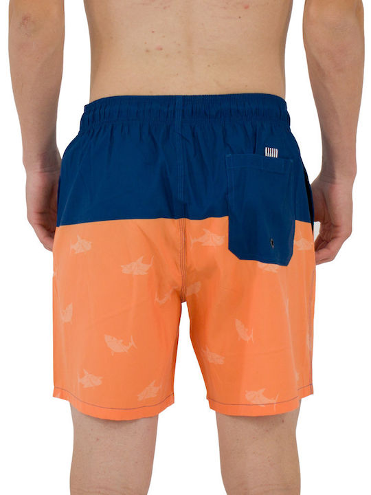Men's Swimwear Shorts Blue-Orange