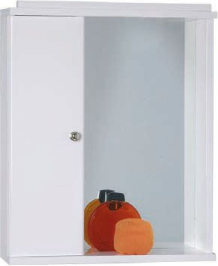 Drop 6KLR050WH Καθρέπτης με Ράφι & Ντουλάπι 50x60см Right Cabinet