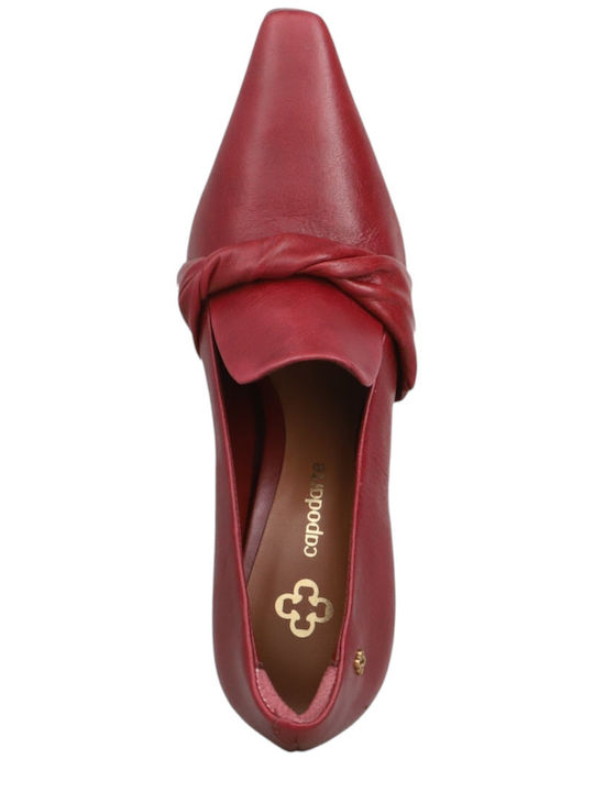 Pantofi cu toc Burgundy