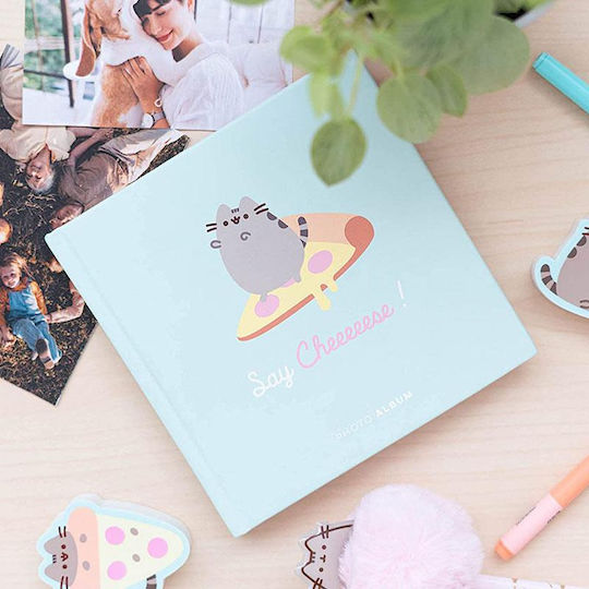 Pusheen Album for 22 Photos Light Blue 16x16cm