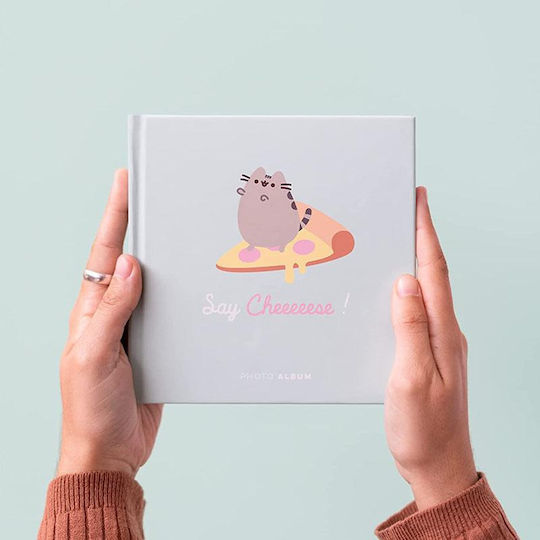Pusheen Album for 22 Photos Light Blue 16x16cm