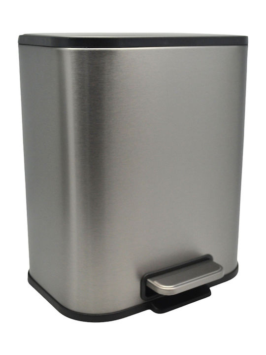 Ankor Inox Σετ Πιγκάλ και Καλαθάκι Μπάνιου Soft Close 5lt Inox Finger Print Proof
