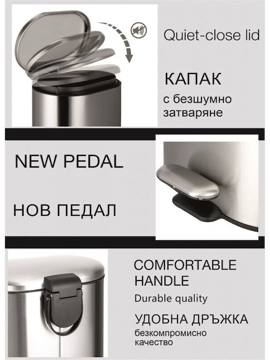 Inter Ceramic 4001991040007 Metalic Perie de toaletă Gri