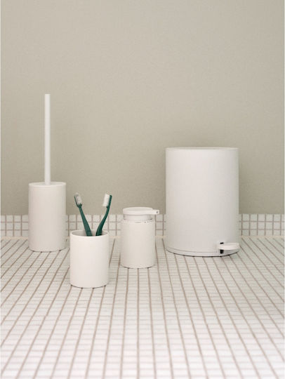 Zone Denmark Metallic Bathroom Basket 3lt White