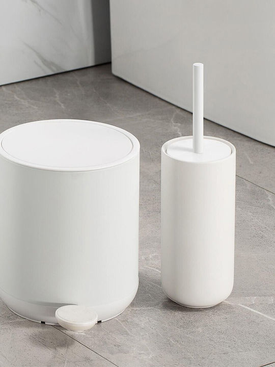 Marva Scandi 812026 Metallic Toilet Brush White