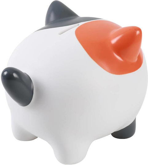 I-Total Children's Money Box Plastic White 18x15x16cm