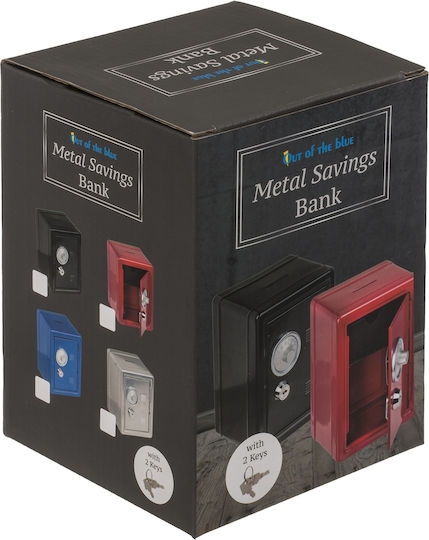 Money Box Metal 16x11.5x10cm (Various Colors)
