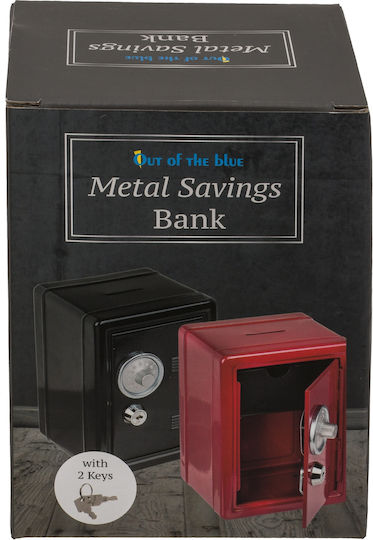 Money Box Metal 16x11.5x10cm (Various Colors)