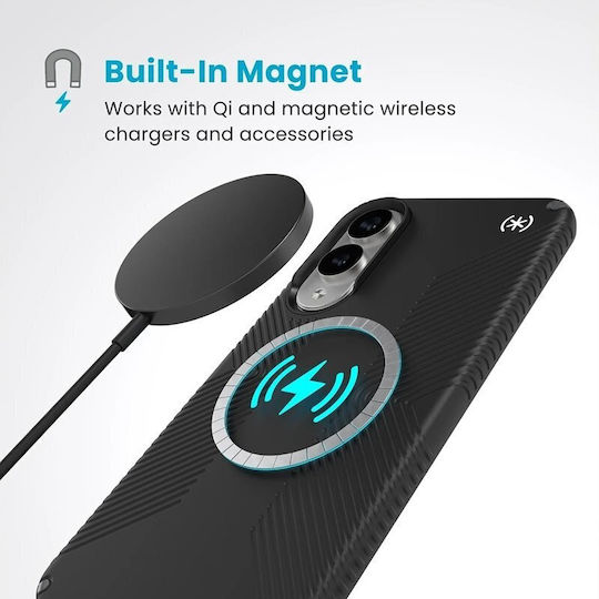 Speck Presidio2 Grip Back Cover Plastic / Tempered Glass Negru (Galaxy S25 Edge)