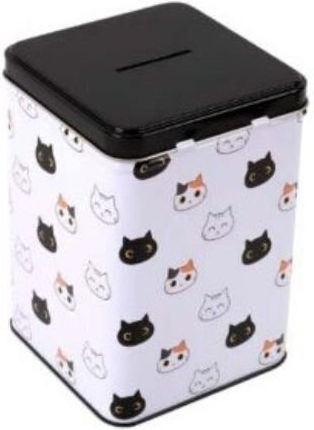 Total Gift Κουμπαράς Μεταλλικός Cats Μαύρος 10.6x10.6x15.3cm Total Gift Κουμπαράς Μεταλλικός Cats Μαύρος 10.6x10.6x15.3cm