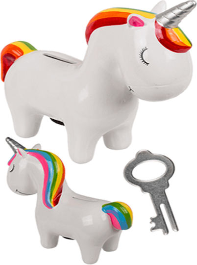Out of the Blue Unicorn Копилка Керамичен Бял