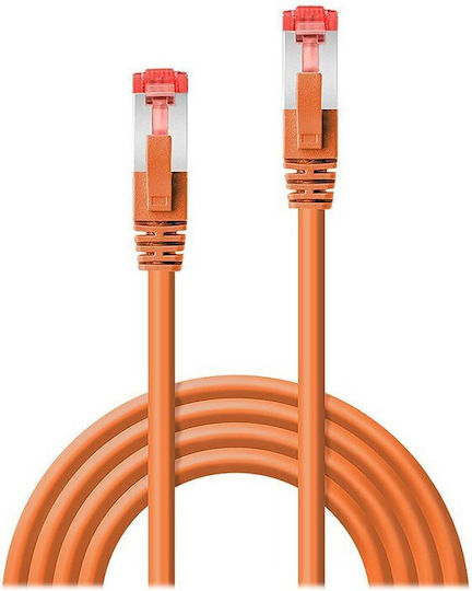 Lindy S/FTP Cat.6 (Gigabit) Καλώδιο Δικτύου Ethernet 1m Πορτοκαλί