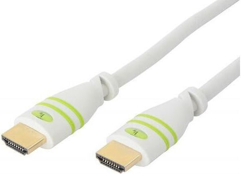 Techly M HDMI 1.4 High Speed 1080p 120Hz Cable HDMI Male - HDMI Male 1.4m White