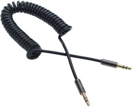DeTech 3.5mm Jack Cable - 3.5mm Male to 3.5mm Male Black Length 1m