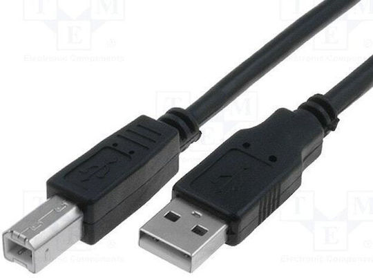 VCOM USB 2.0 Cablu USB-A - USB-B Negru 3m CU201-B-3