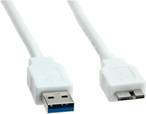 Value Regulär USB 2.0 auf Micro-USB-Kabel Weiß 0.8m (11.99.8873) 1Stück