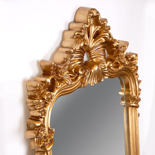 Estheti Wall Mirror PU Antique Gold 66x6x122cm 751-12028
