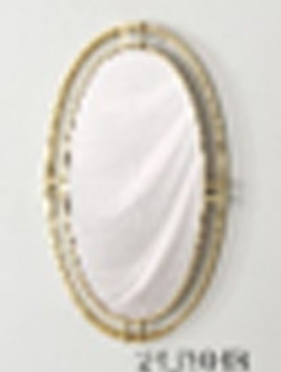 Iliadis Wandspiegel Oval mit Gold Metallisch Rahmen 87x52cm 1Stück