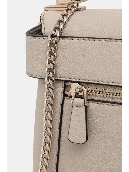 Damen Flap-Tasche Beige