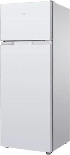 TCL Kühlschrank mit Doppeltür 207Es H144xB54.5xT55cm. Weiß RF207TWE1