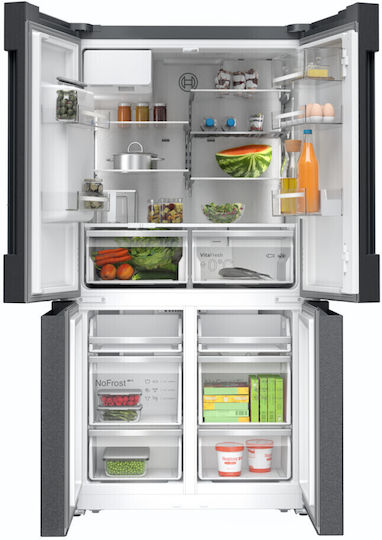 Bosch Хладилник Гардероб 574лт В183xШ90.5xД73.1см. Inox KFI96AXEA