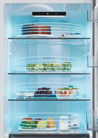 Candy Fridge-Freezer 355lt NoFrost H185xW59.5xD66.7cm Inox CNCQ2T618EX