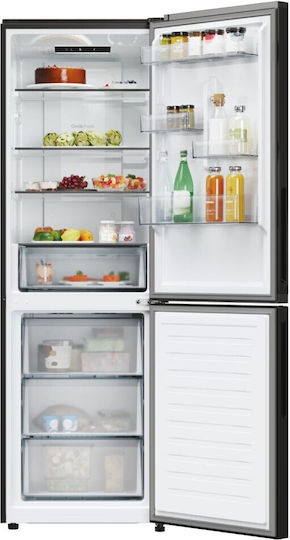 Candy Fridge-Freezer 355lt Total NoFrost H185xW59.5xD66.7cm Gray CNCQ2T618EΒ