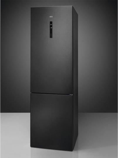 AEG Combină frigorifică 367lt NoFrost Î201xL59.5xA65cm. Negru RCB736E7MB