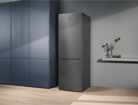 Electrolux Fridge-Freezer 331lt NoFrost H186xW59.5xD65cm Inox LNT5ME32U1