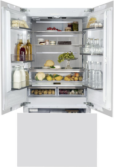 Bertazzoni Εντοιχιζόμενο Ψυγείο Ντουλάπα 546lt Total NoFrost Υ212.3xΠ90.8xΒ59.2εκ. Λευκό RFD90 S5F PNS/24