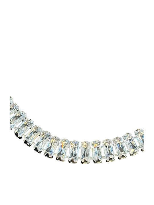 Women's Riviera Bracelet in Silver with Zircon 18cm