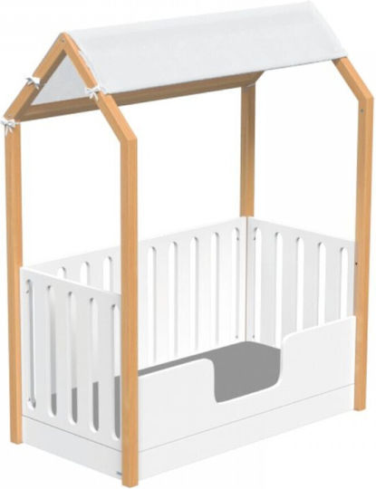 Casababy Πολυμορφική Κούνια Montessori La Maison Λευκή