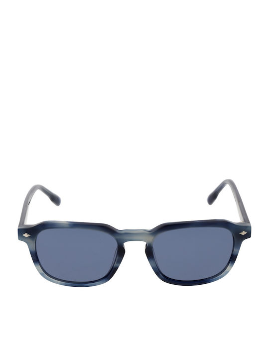 Bulget Men's Sunglasses with Blue Plastic Frame and Blue Polarized Lens BG9229M E01P