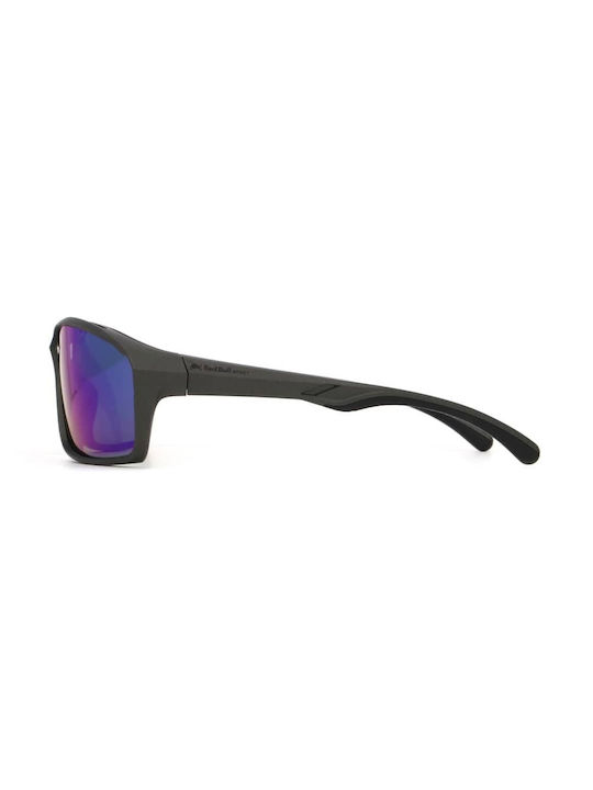 Red Bull Spect Unisex Sunglasses with Green Frame and Green Mirror Lens