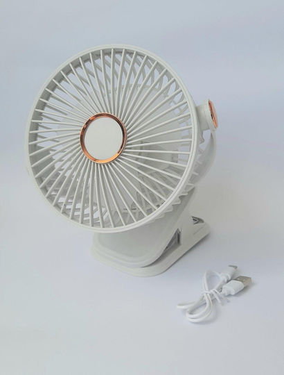 Ανεμιστηράκι USB 5W Λευκό CF-004.WHI