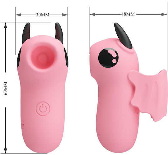 Mini Klitoris Vibrator mit Fernbedienung 10cm Rosa
