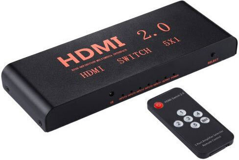 Atc Electronics Hdmi Switch Μεταλλικό 5in/1out