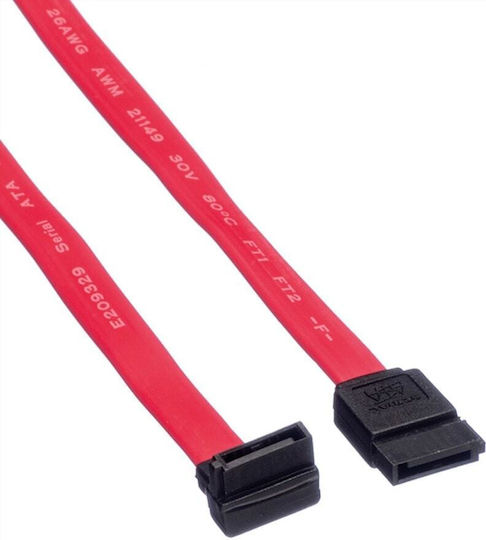 Value 7-Pin SATA II to 7-Pin SATA II Cable 50cm Red (11.99.1556)