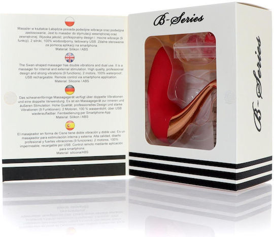 Vibrator Massage with Remote Control 9cm Flesh