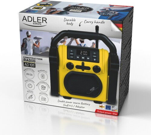 Adler AD1911 Tragbares Radio mit Bluetooth Gelb