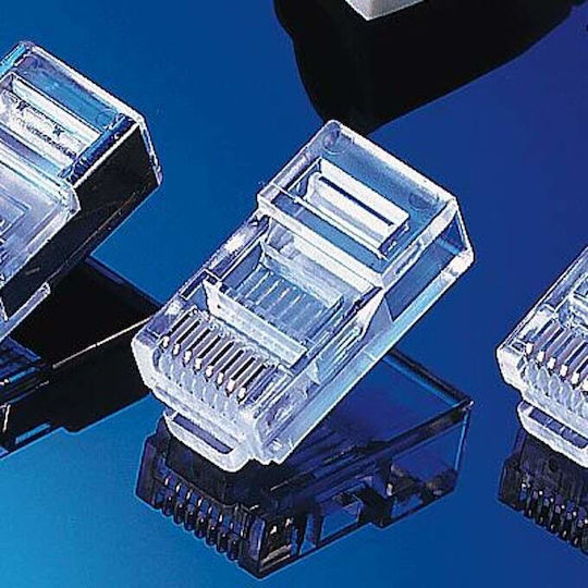 Roline Щепсел RJ-45 мъжки 10бр Сив (12.01.1087)