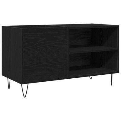 vidaXL Platten Hi-Fi Möbel Schwarz 38x84.5x48cm