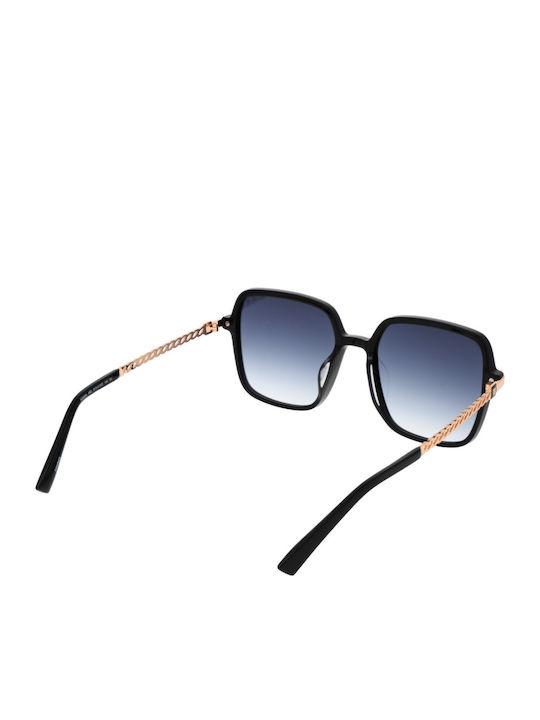 Bulget Women's Sunglasses with Black Plastic Frame and Black Gradient Lens BG9204 A02