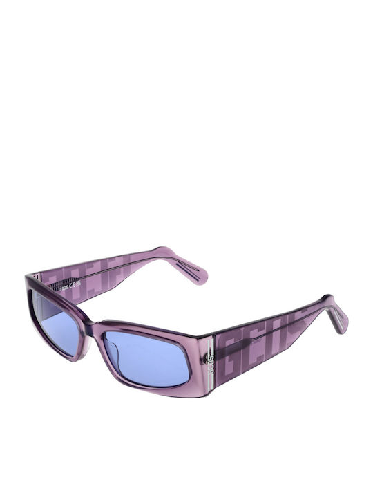 GCDS Ochelari De Soare Unisex Cu Ramă Violet Din Plastic Și Lentile Violet GD0035 83V
