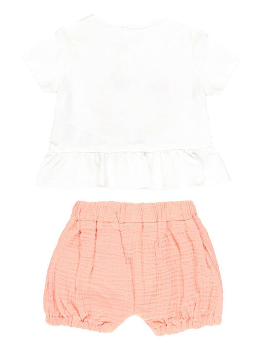 Kids' Set with Shorts Summer 2pcs White