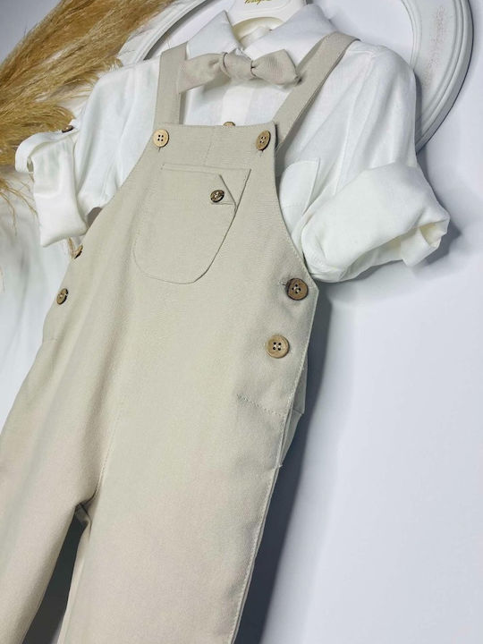 Vintage Soul Taufkleidung für Jungen Beiger Anzug