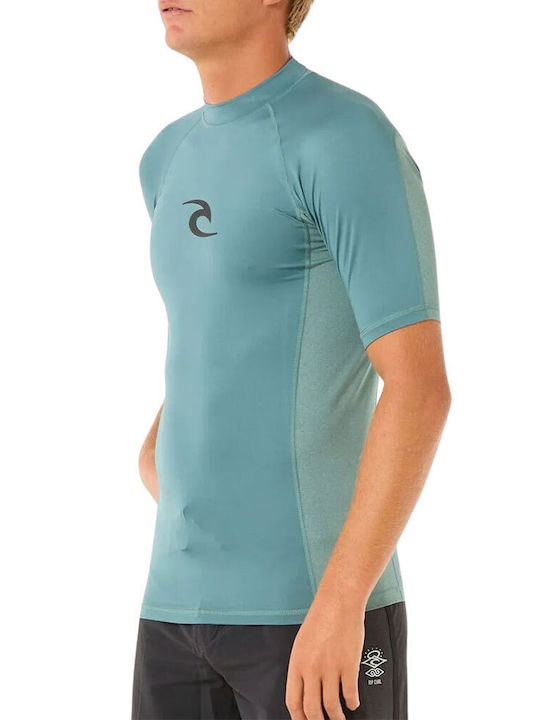 Rip Curl Men's Short Sleeve Sun Protection Shirt Turquoise